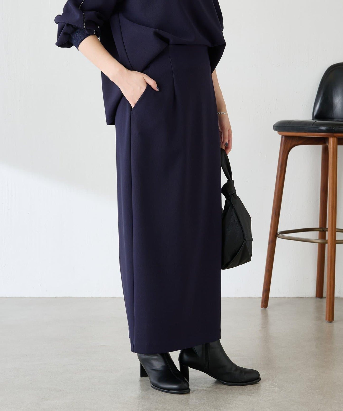 【適合正式場合◎】珠飾線條剪裁套裝/禮服