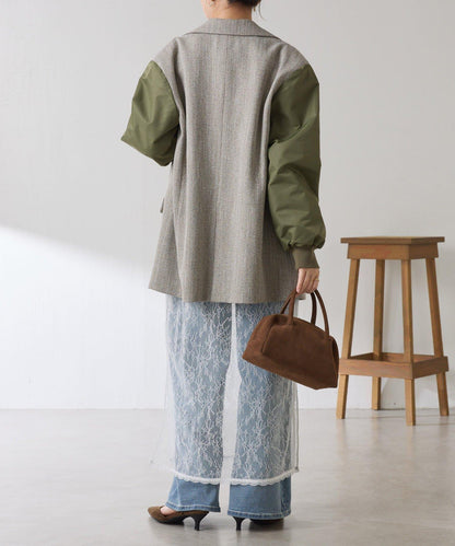 【前後兩穿】2WAY蕾絲吊帶連衣裙/疊穿單品