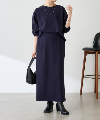 【適合正式場合◎】珠飾線條剪裁套裝/禮服