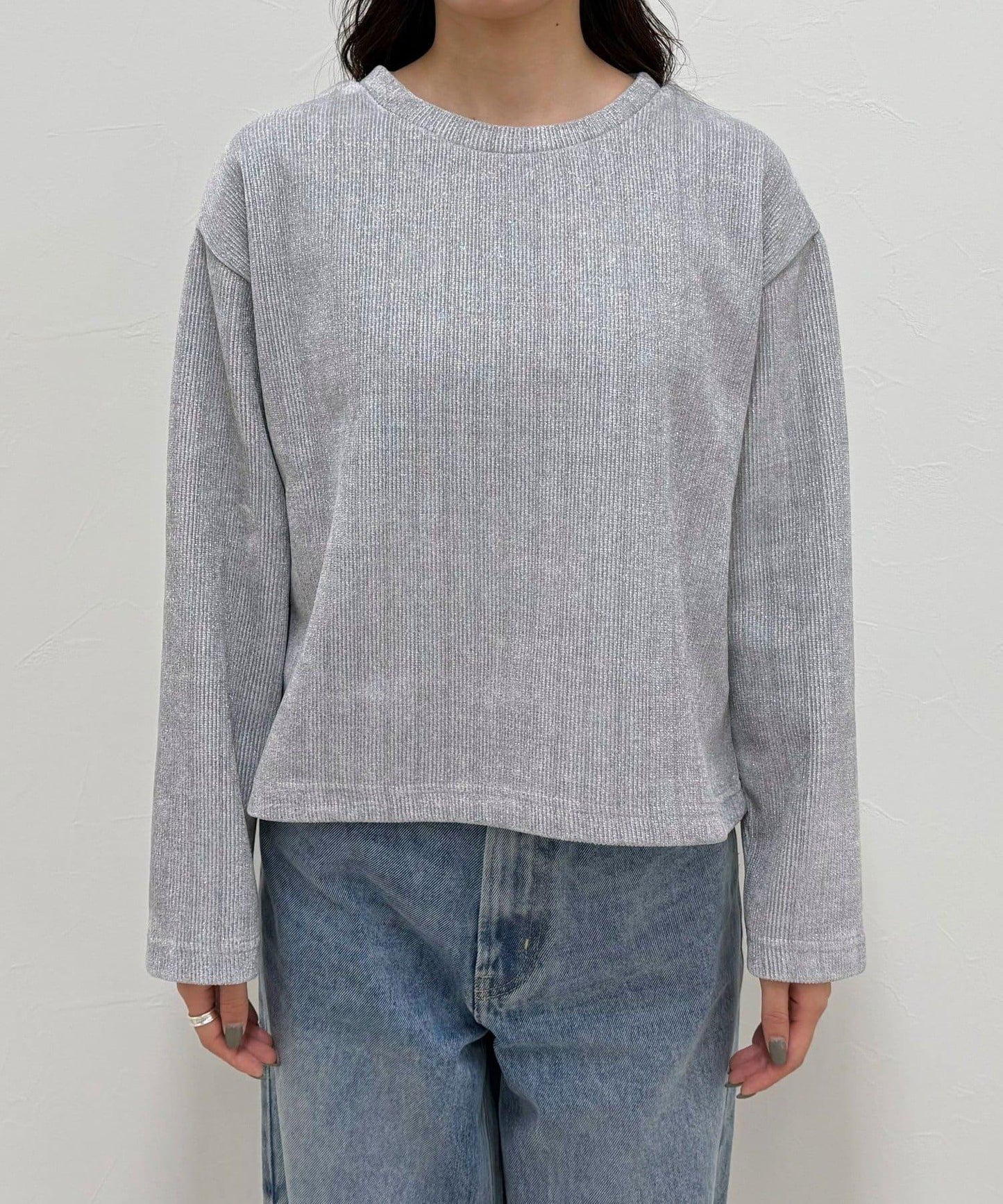 亮片毛線套頭衫