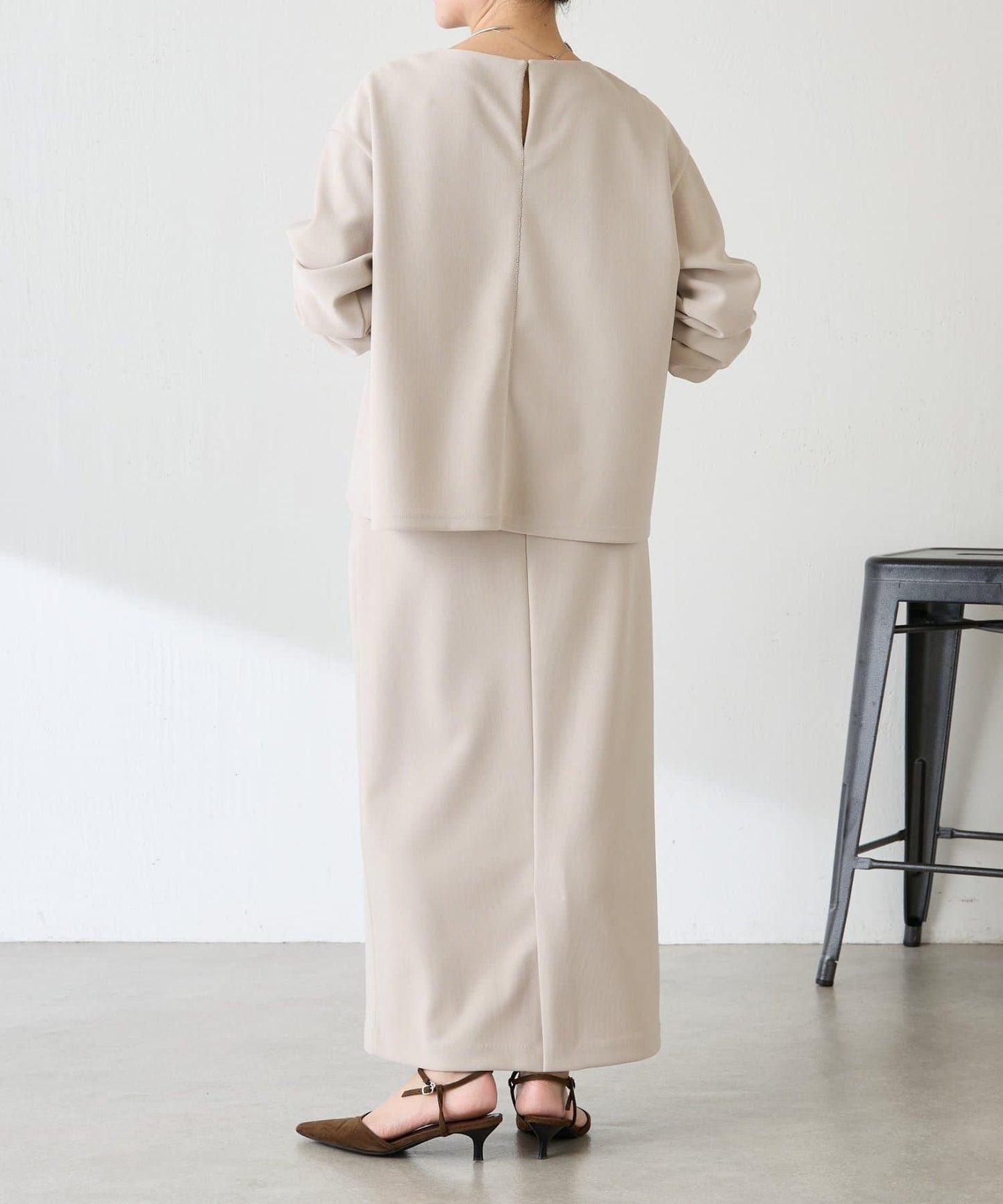 【適合正式場合◎】珠飾線條剪裁套裝/禮服