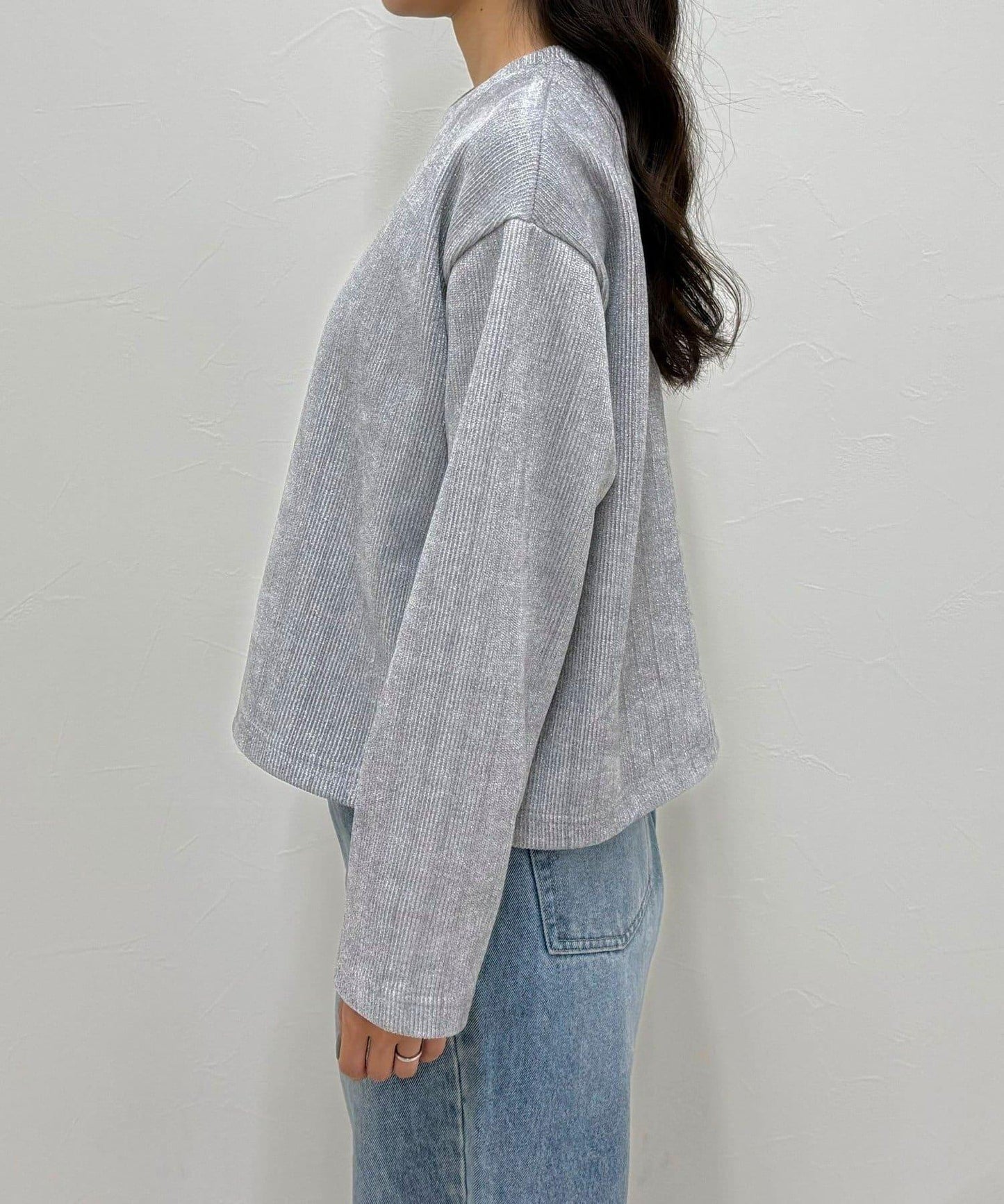 亮片毛線套頭衫