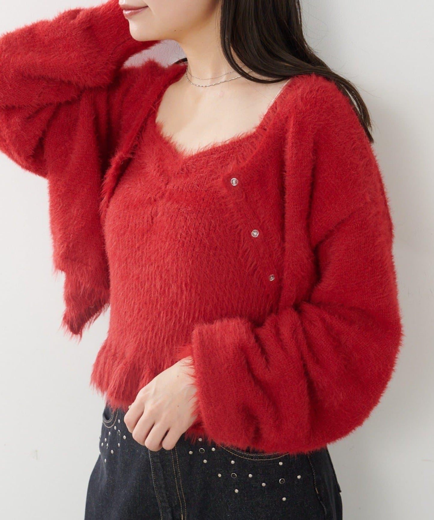 羽毛紗針織套裝SET