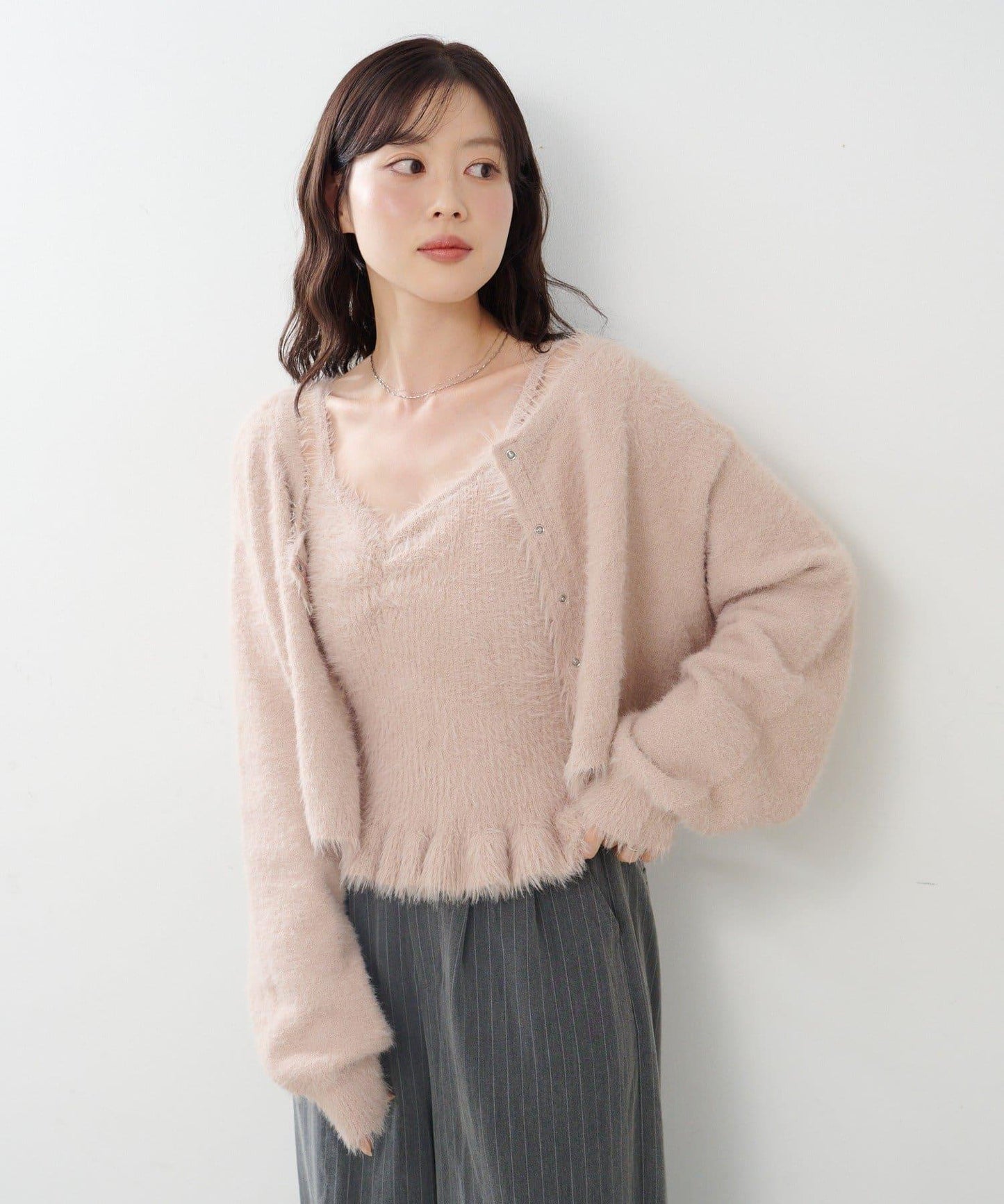 羽毛紗針織套裝SET