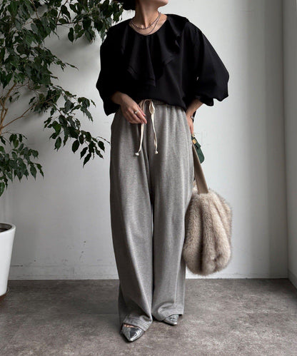 【WEB限定】ピコフリルカラーブラウス