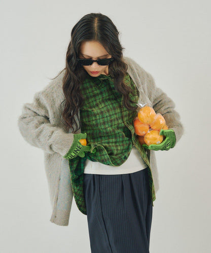 【WHIMSIC】酸洗法法蘭絨格子襯衫