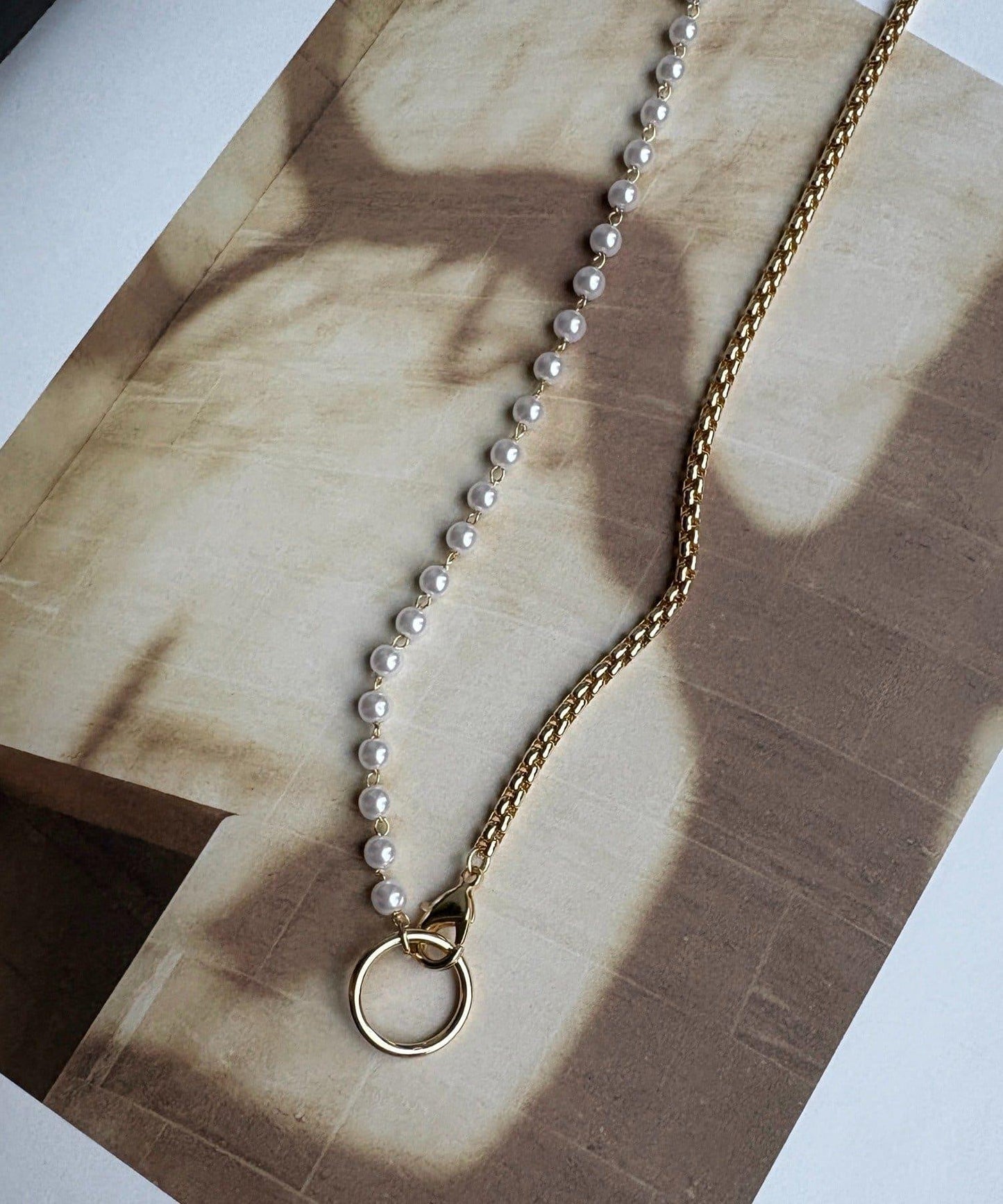 珍珠鏈條項鍊