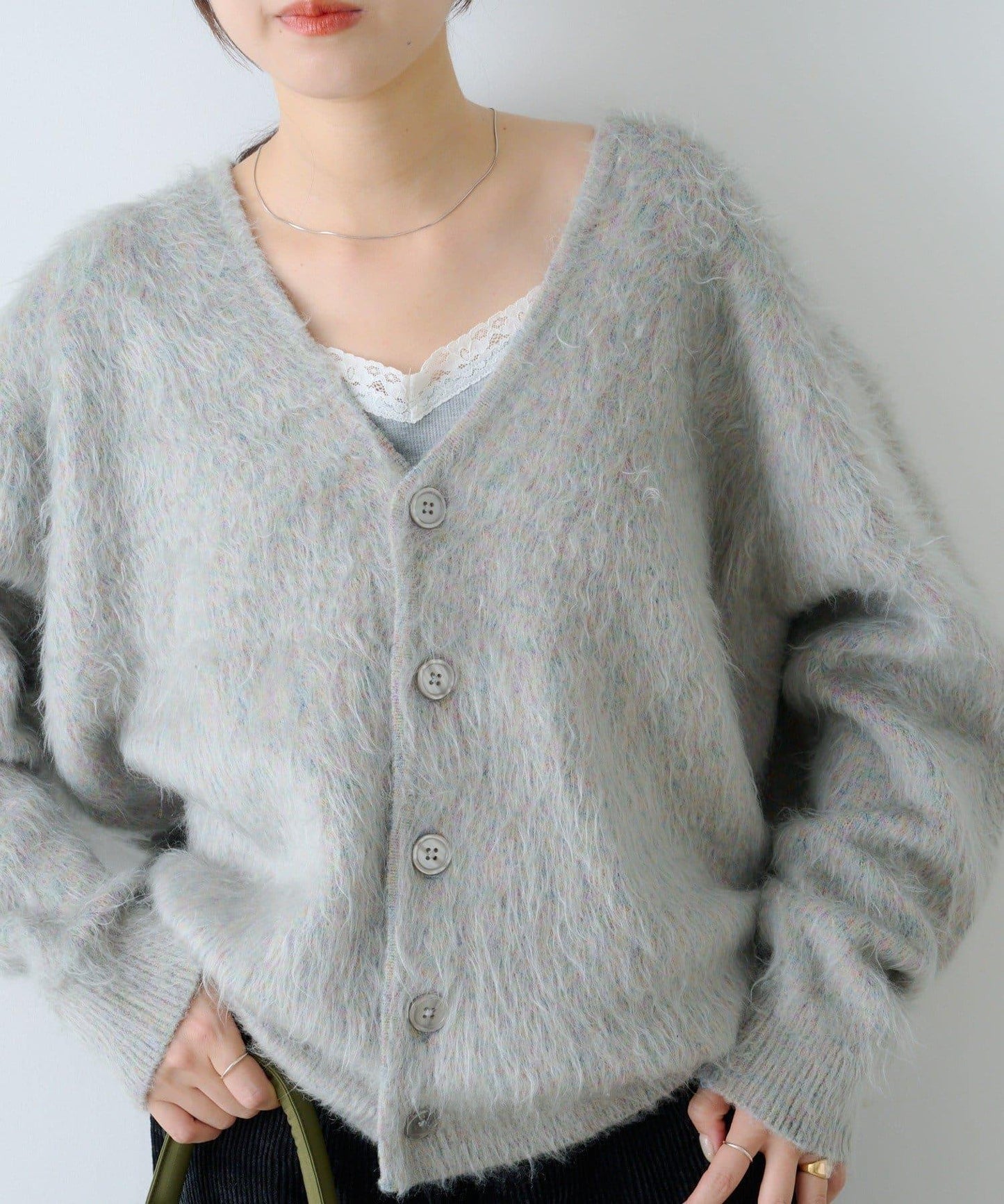 【Kastane】長毛針織開衫