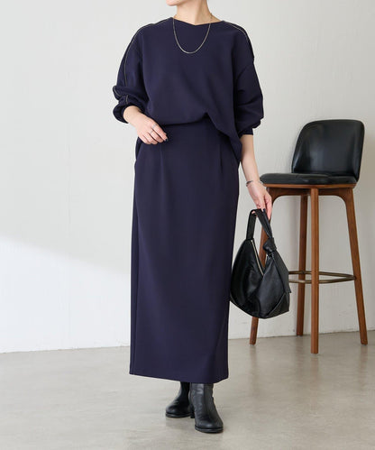 【適合正式場合◎】珠飾線條剪裁套裝/禮服