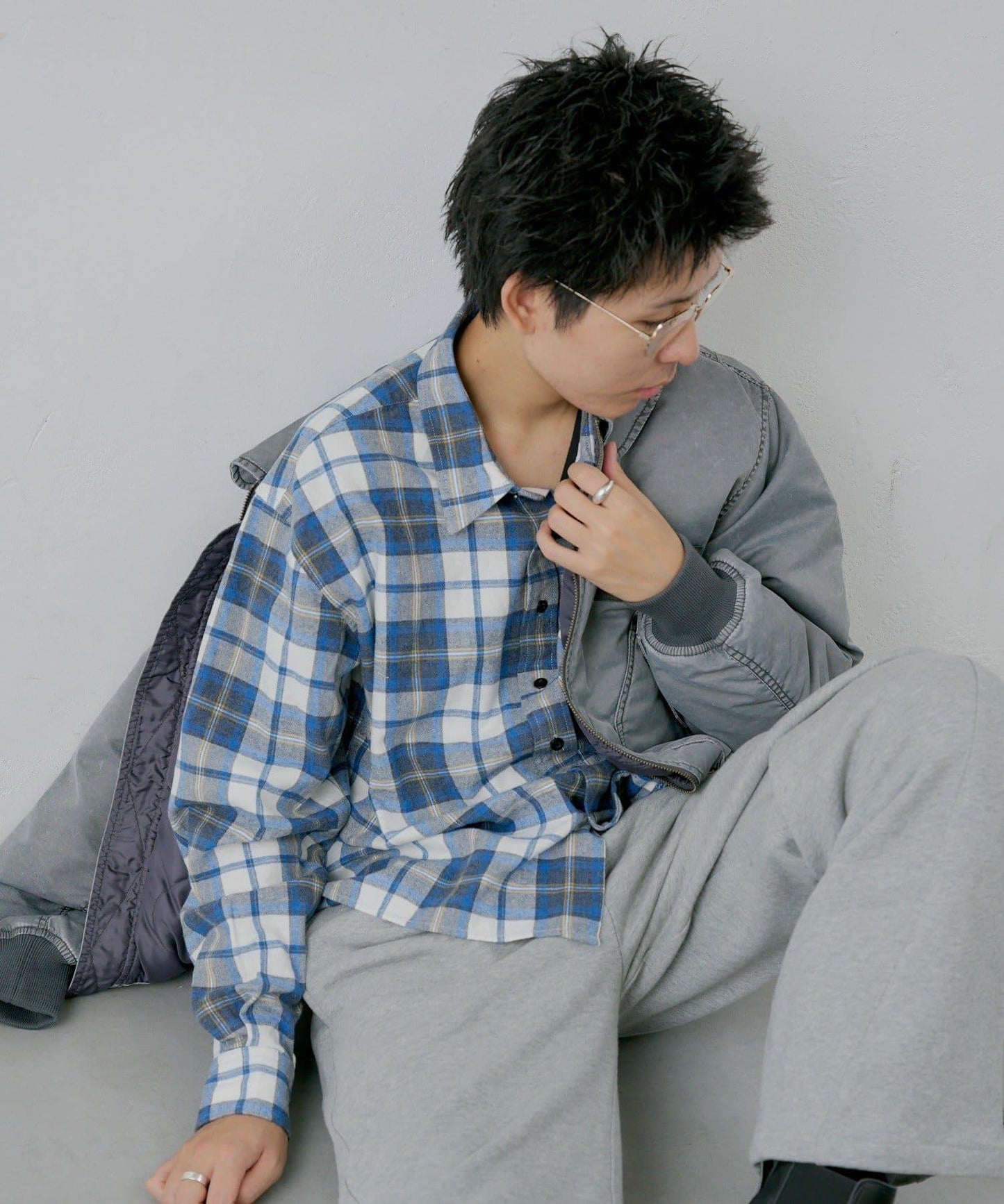 【WHIMSIC/2尺碼可選】短款法蘭絨格子襯衫