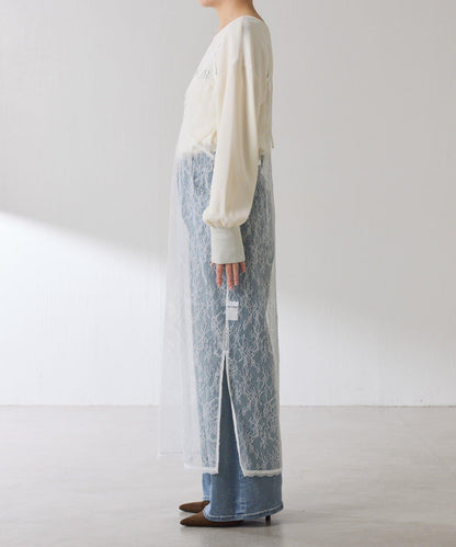 【前後兩穿】2WAY蕾絲吊帶連衣裙/疊穿單品