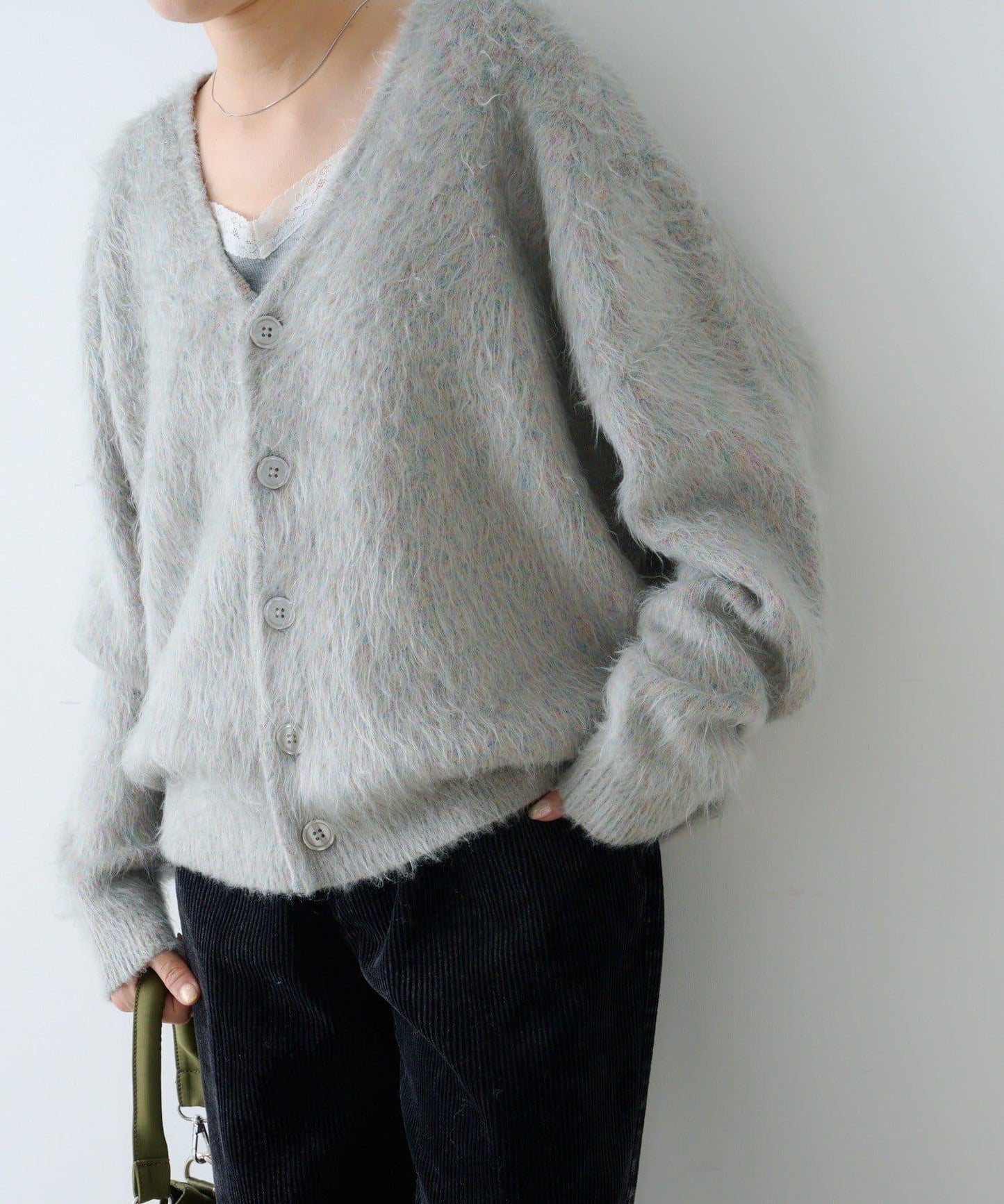 【Kastane】長毛針織開衫