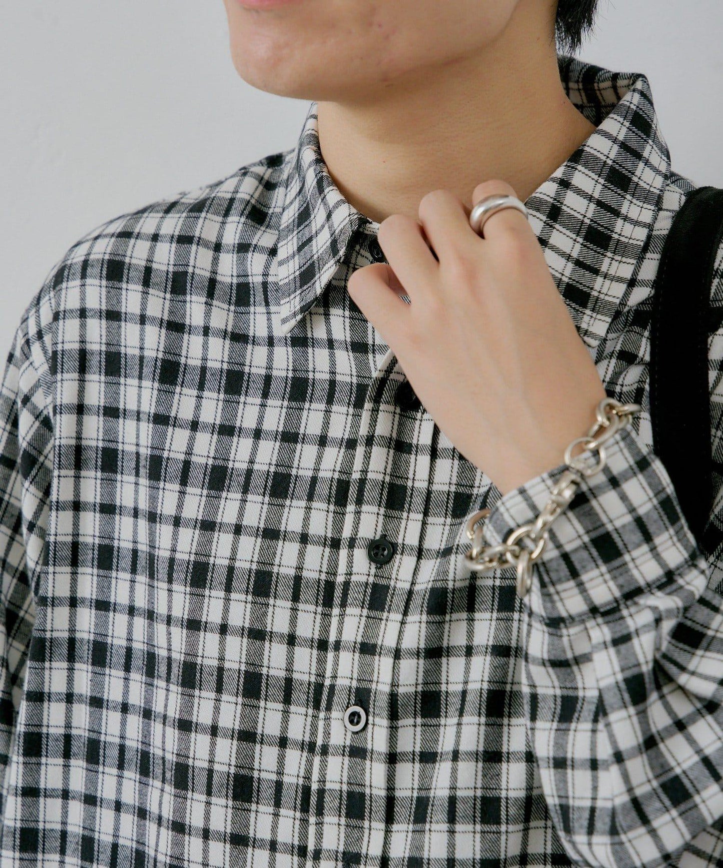 【WHIMSIC/2尺碼可選】短款法蘭絨格子襯衫