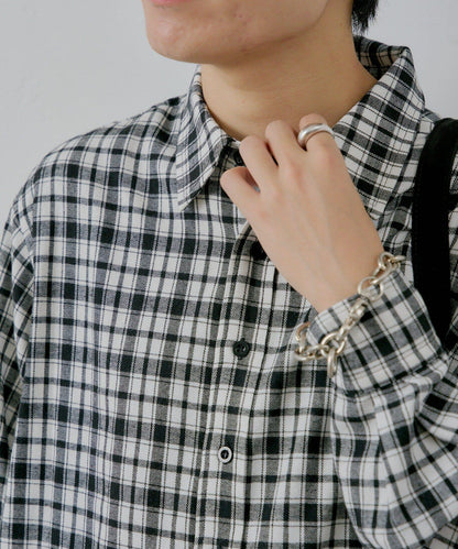 【WHIMSIC/2尺碼可選】短款法蘭絨格子襯衫