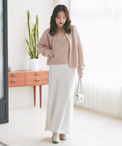 スパンコールモヘアビスチェ