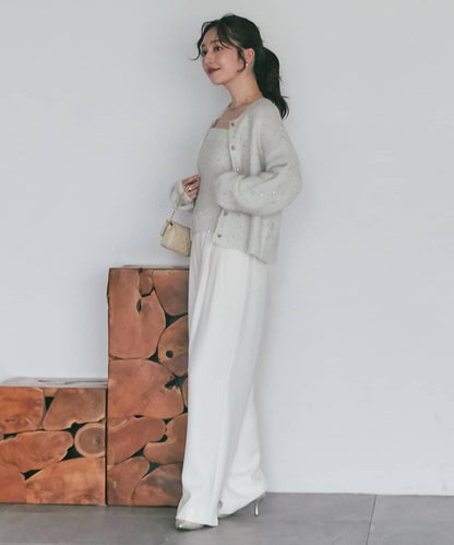 スパンコールモヘアビスチェ