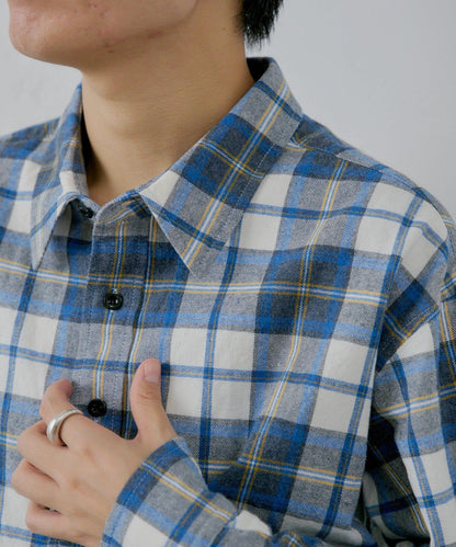 【WHIMSIC/2尺碼可選】短款法蘭絨格子襯衫