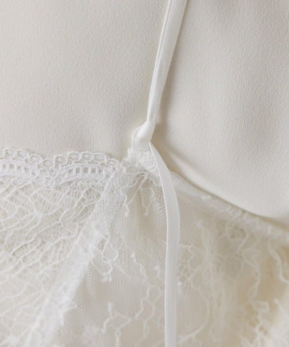 【前後兩穿】2WAY蕾絲吊帶連衣裙/疊穿單品