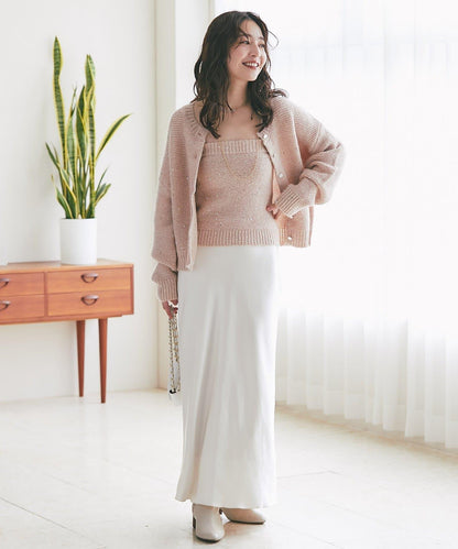 スパンコールモヘアビスチェ