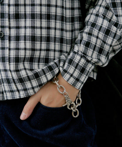 【WHIMSIC/2尺碼可選】短款法蘭絨格子襯衫