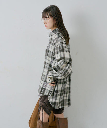 【WHIMSIC】酸洗法法蘭絨格子襯衫
