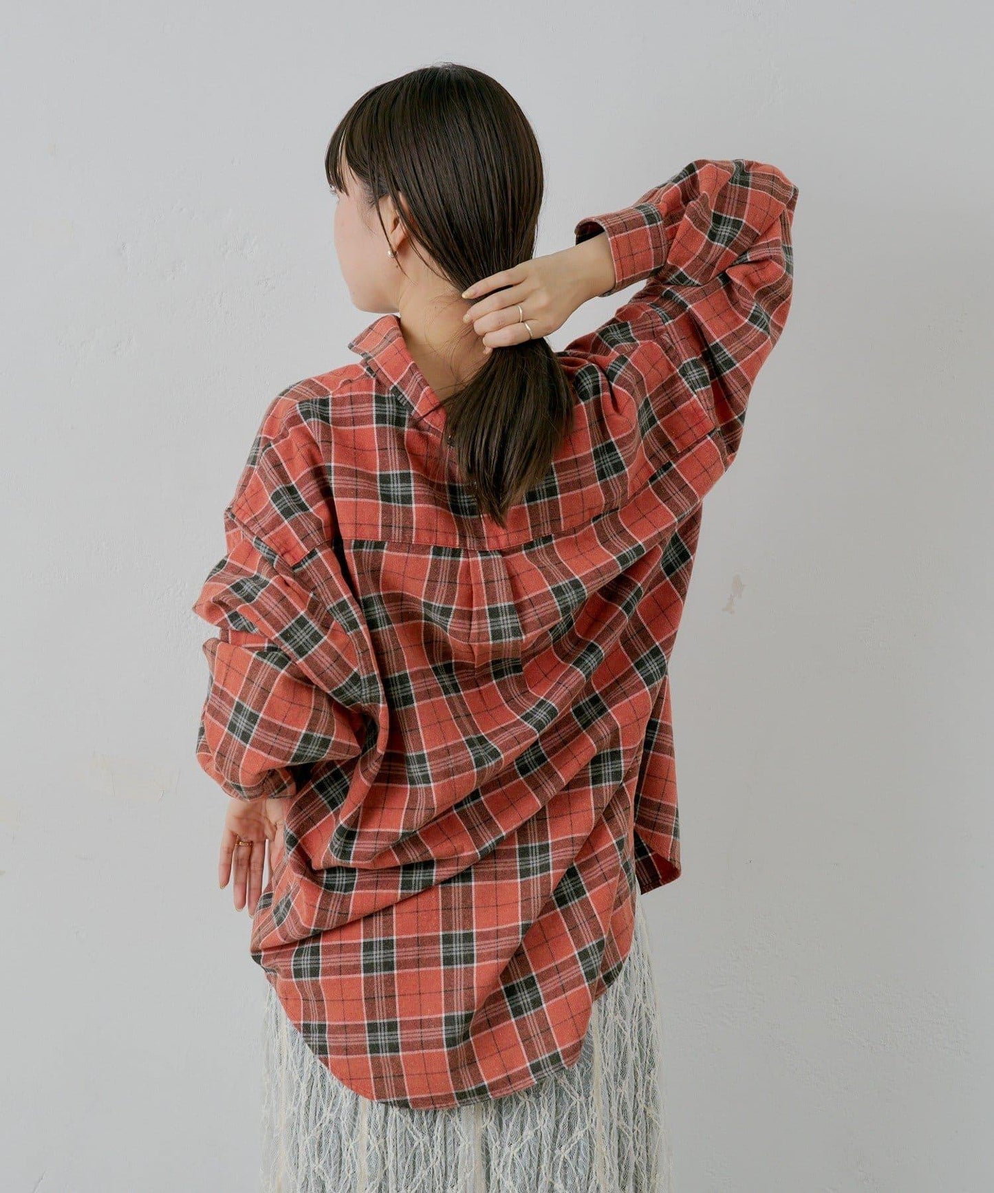 【WHIMSIC】酸洗法法蘭絨格子襯衫