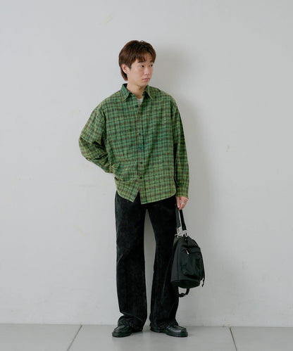 【WHIMSIC】酸洗法法蘭絨格子襯衫