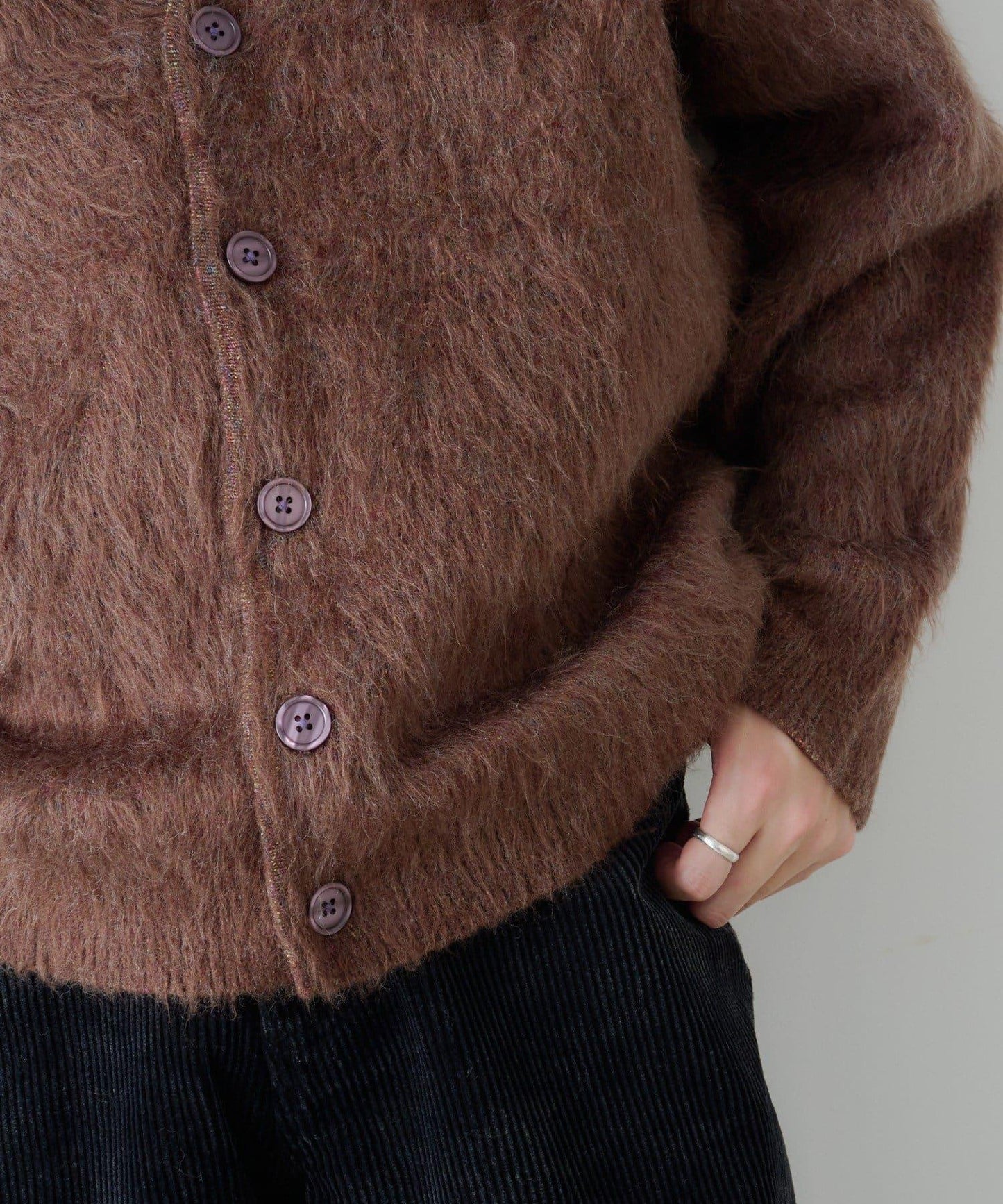 【Kastane】長毛針織開衫