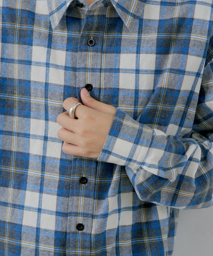 【WHIMSIC/2尺碼可選】短款法蘭絨格子襯衫