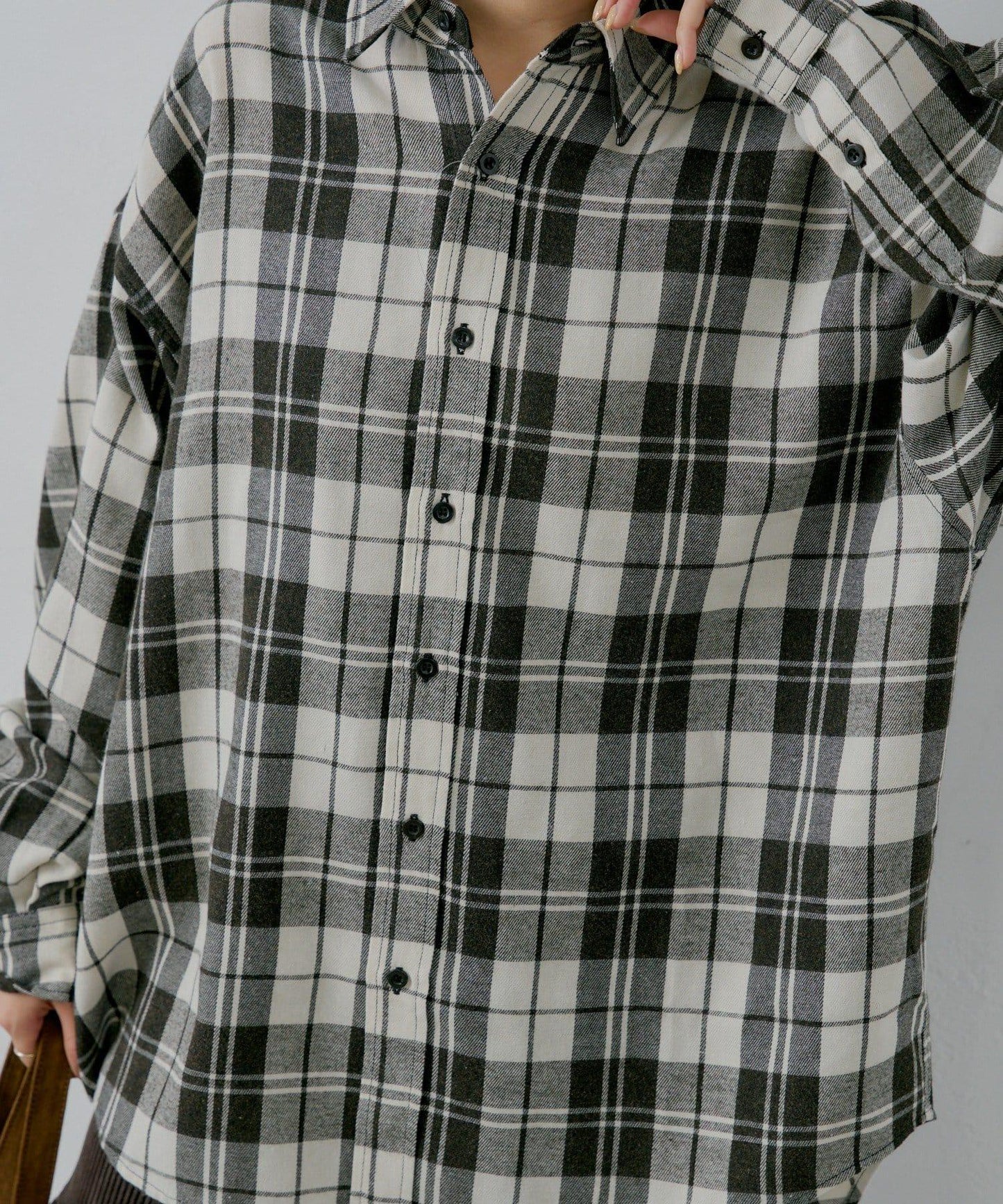 【WHIMSIC】酸洗法法蘭絨格子襯衫