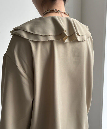 【WEB限定】ピコフリルカラーブラウス