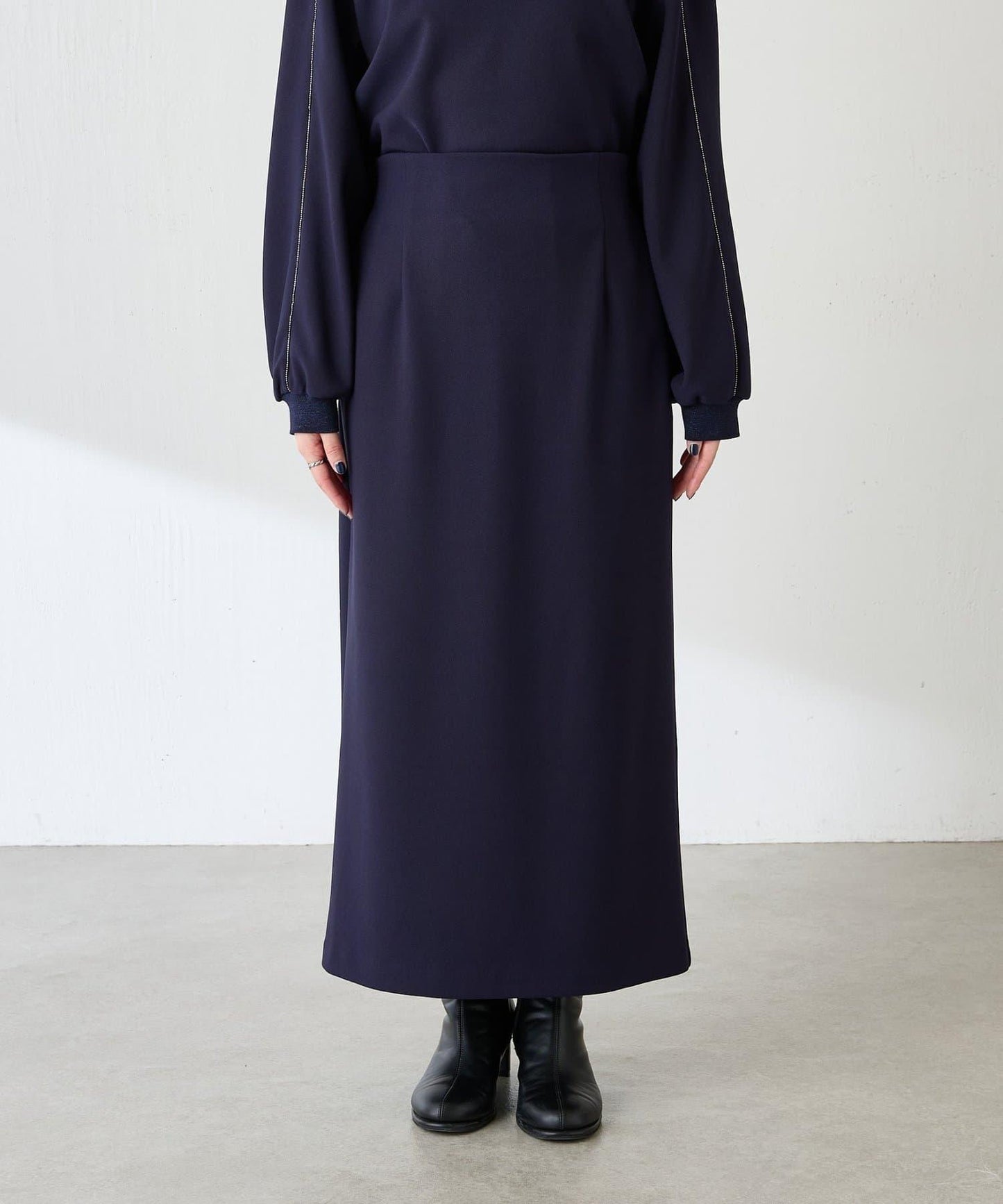 【適合正式場合◎】珠飾線條剪裁套裝/禮服