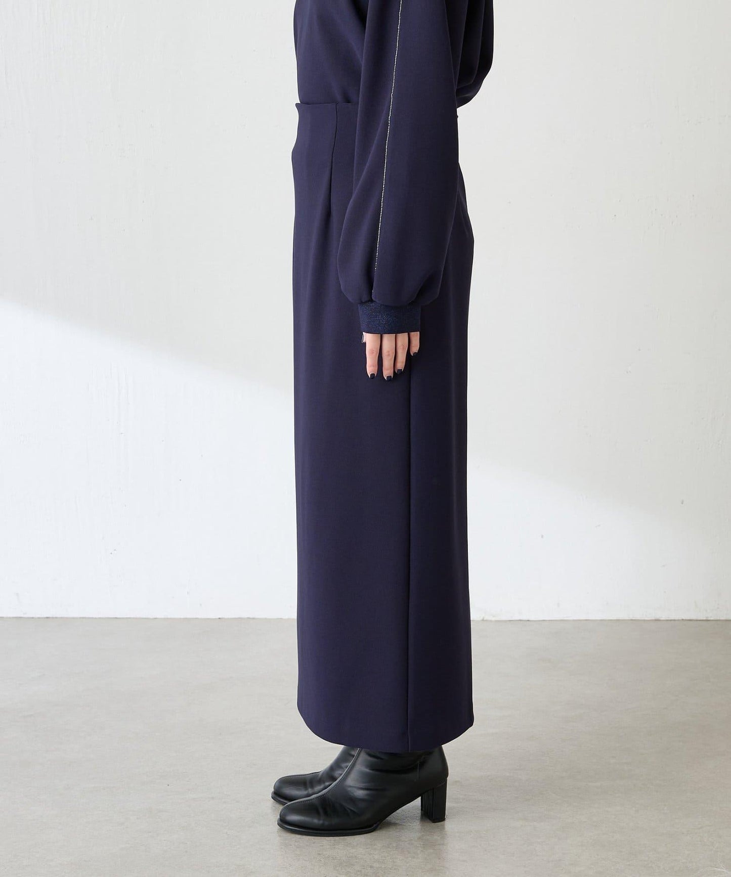 【適合正式場合◎】珠飾線條剪裁套裝/禮服