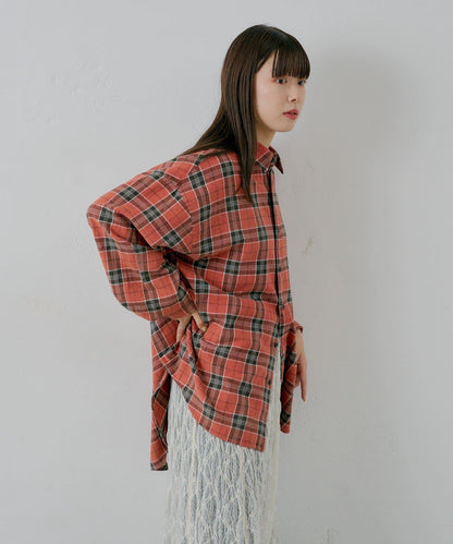 【WHIMSIC】酸洗法法蘭絨格子襯衫