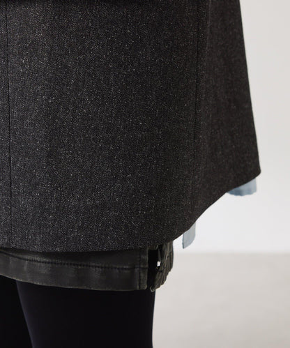 三扣拼接袖西裝夾克