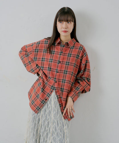【WHIMSIC】酸洗法法蘭絨格子襯衫
