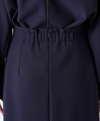 【適合正式場合◎】珠飾線條剪裁套裝/禮服