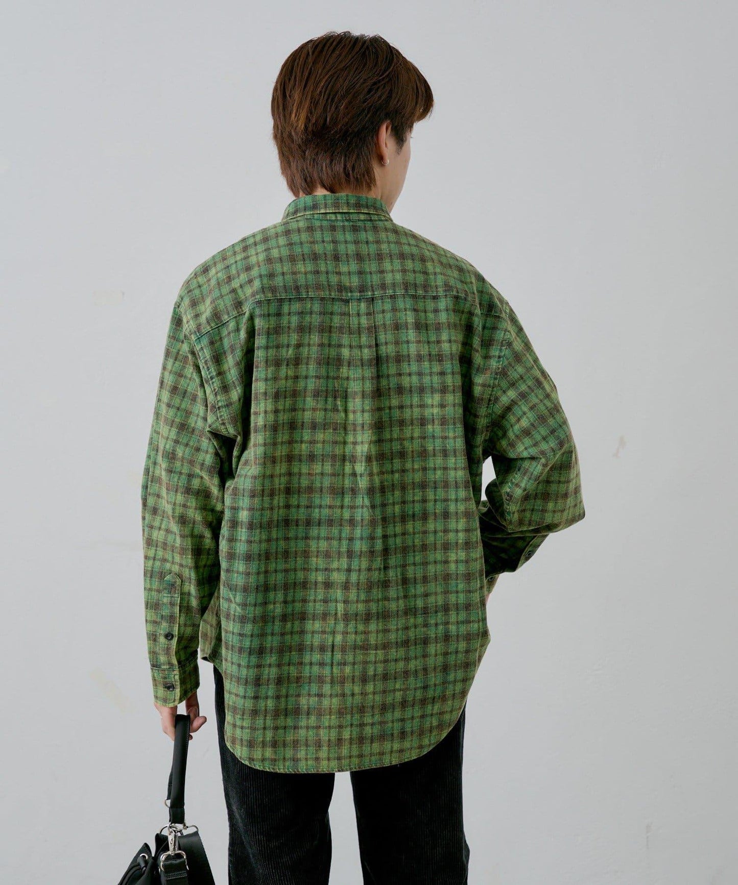 【WHIMSIC】酸洗法法蘭絨格子襯衫