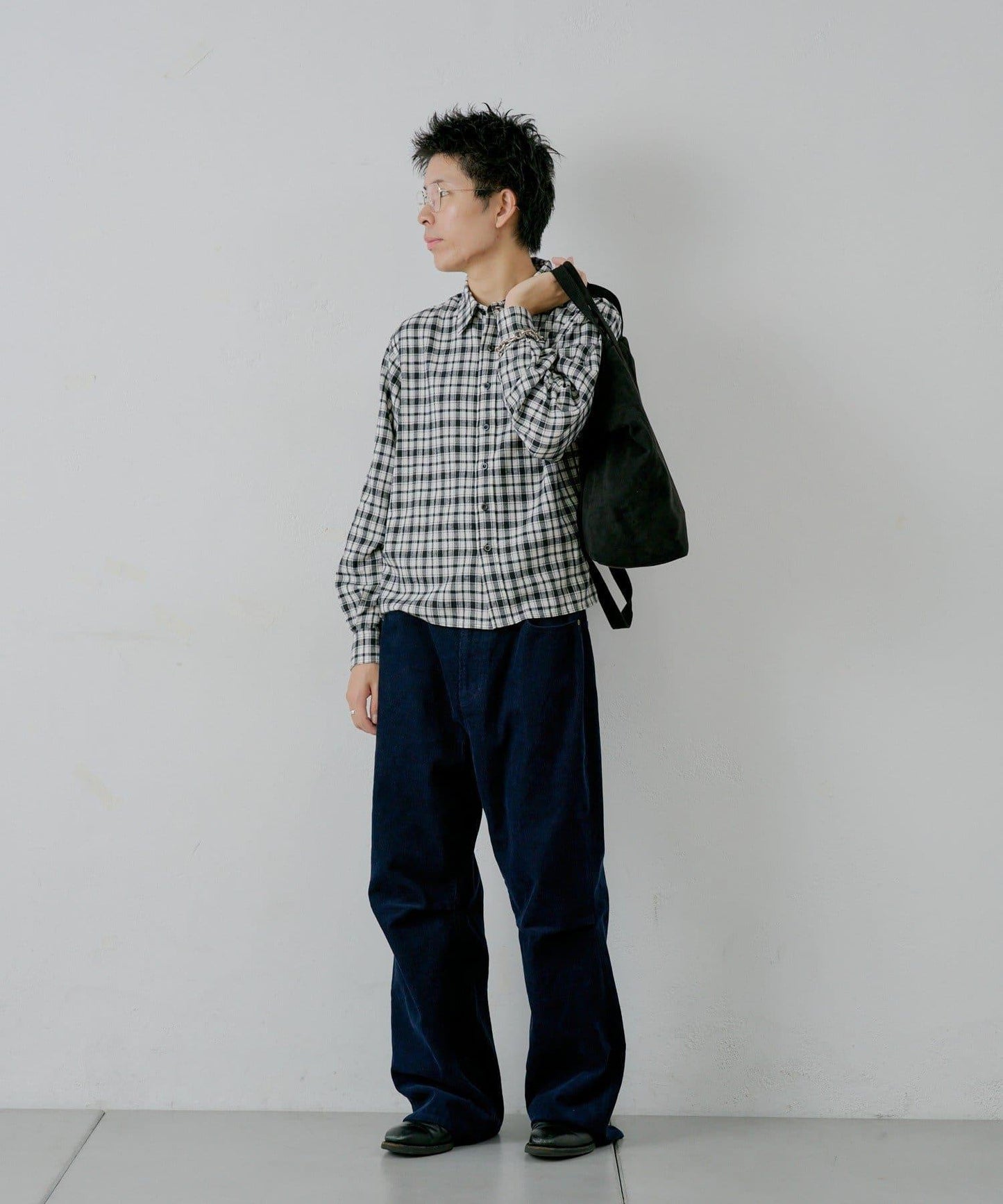 【WHIMSIC/2尺碼可選】短款法蘭絨格子襯衫