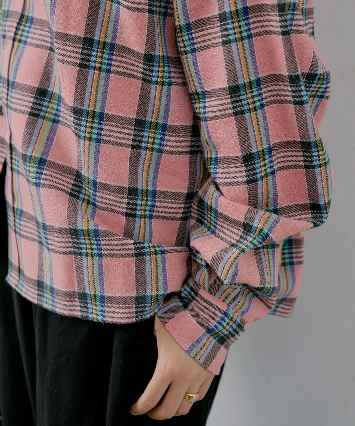 【WHIMSIC/2尺碼可選】短款法蘭絨格子襯衫