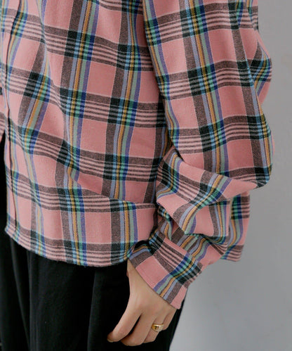 【WHIMSIC/2尺碼可選】短款法蘭絨格子襯衫