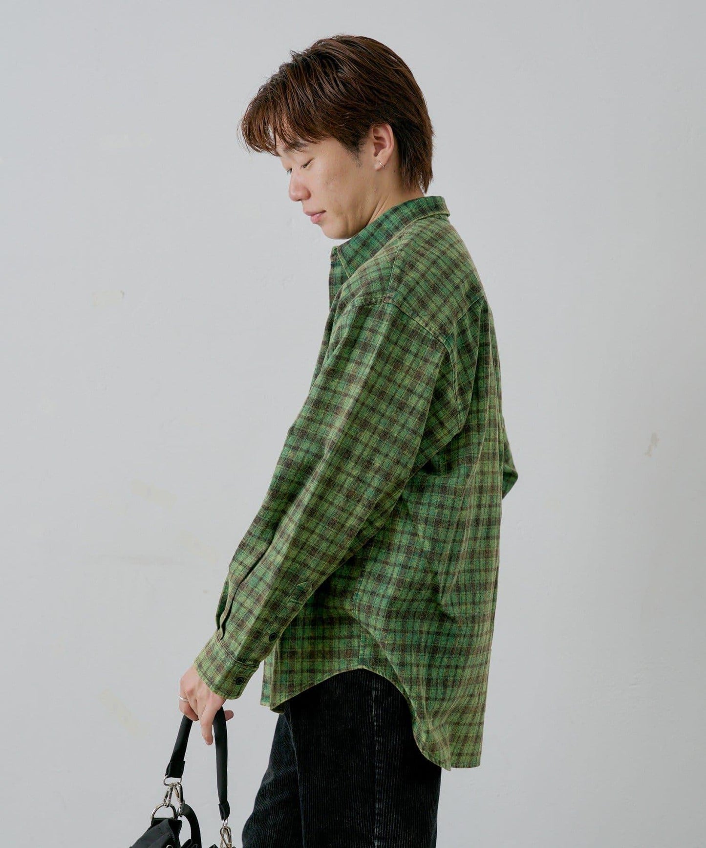 【WHIMSIC】酸洗法法蘭絨格子襯衫