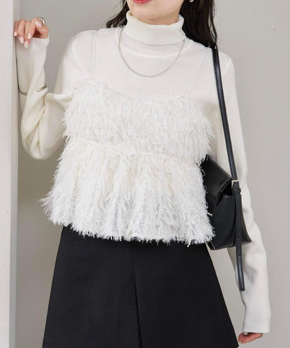 フェザーフリンジ キャミビスチェ