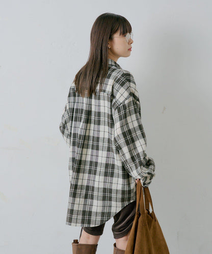 【WHIMSIC】酸洗法法蘭絨格子襯衫