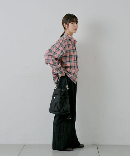 【WHIMSIC/2尺碼可選】短款法蘭絨格子襯衫