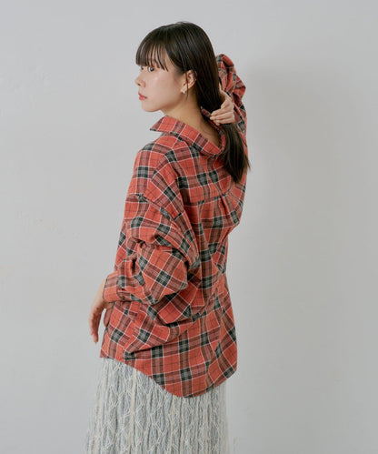 【WHIMSIC】酸洗法法蘭絨格子襯衫