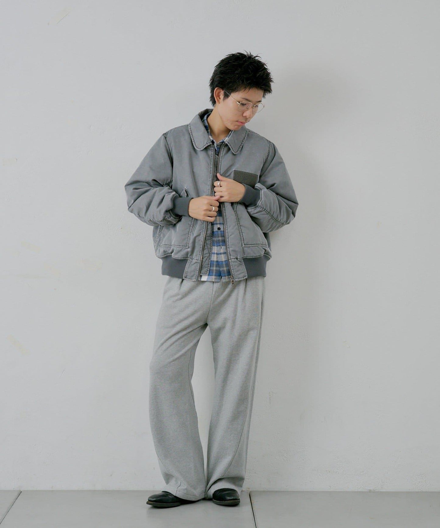 【WHIMSIC/2尺碼可選】短款法蘭絨格子襯衫