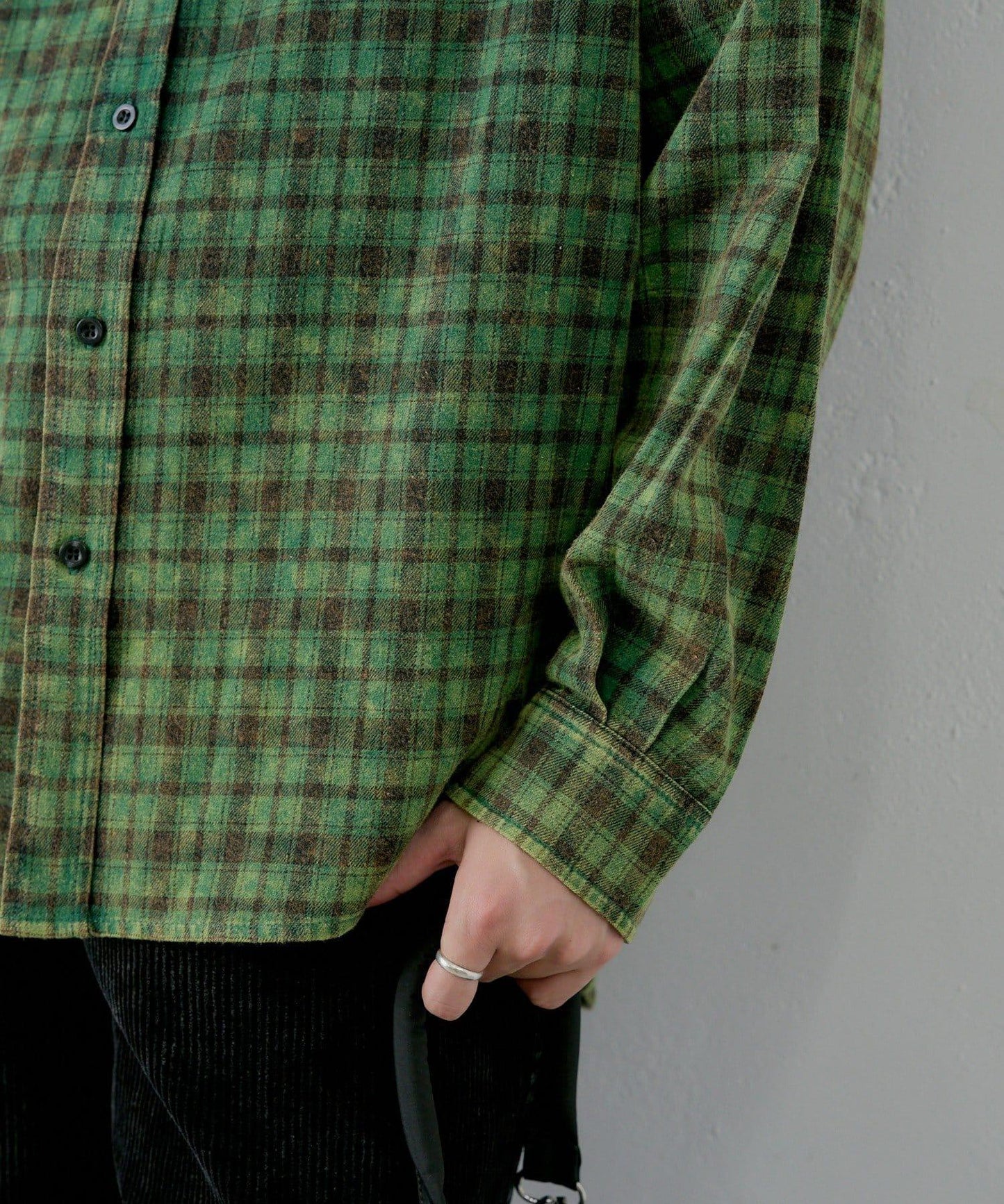 【WHIMSIC】酸洗法法蘭絨格子襯衫