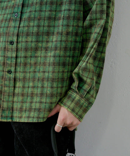 【WHIMSIC】酸洗法法蘭絨格子襯衫