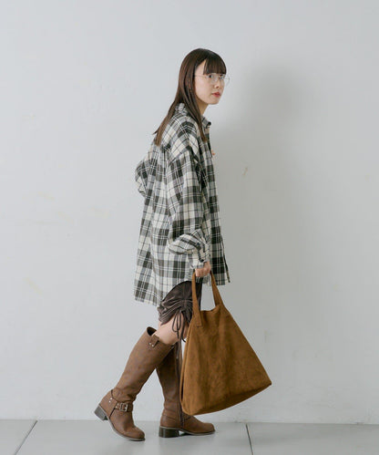 【WHIMSIC】酸洗法法蘭絨格子襯衫